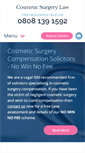 Mobile Screenshot of cosmeticsurgerylaw.co.uk